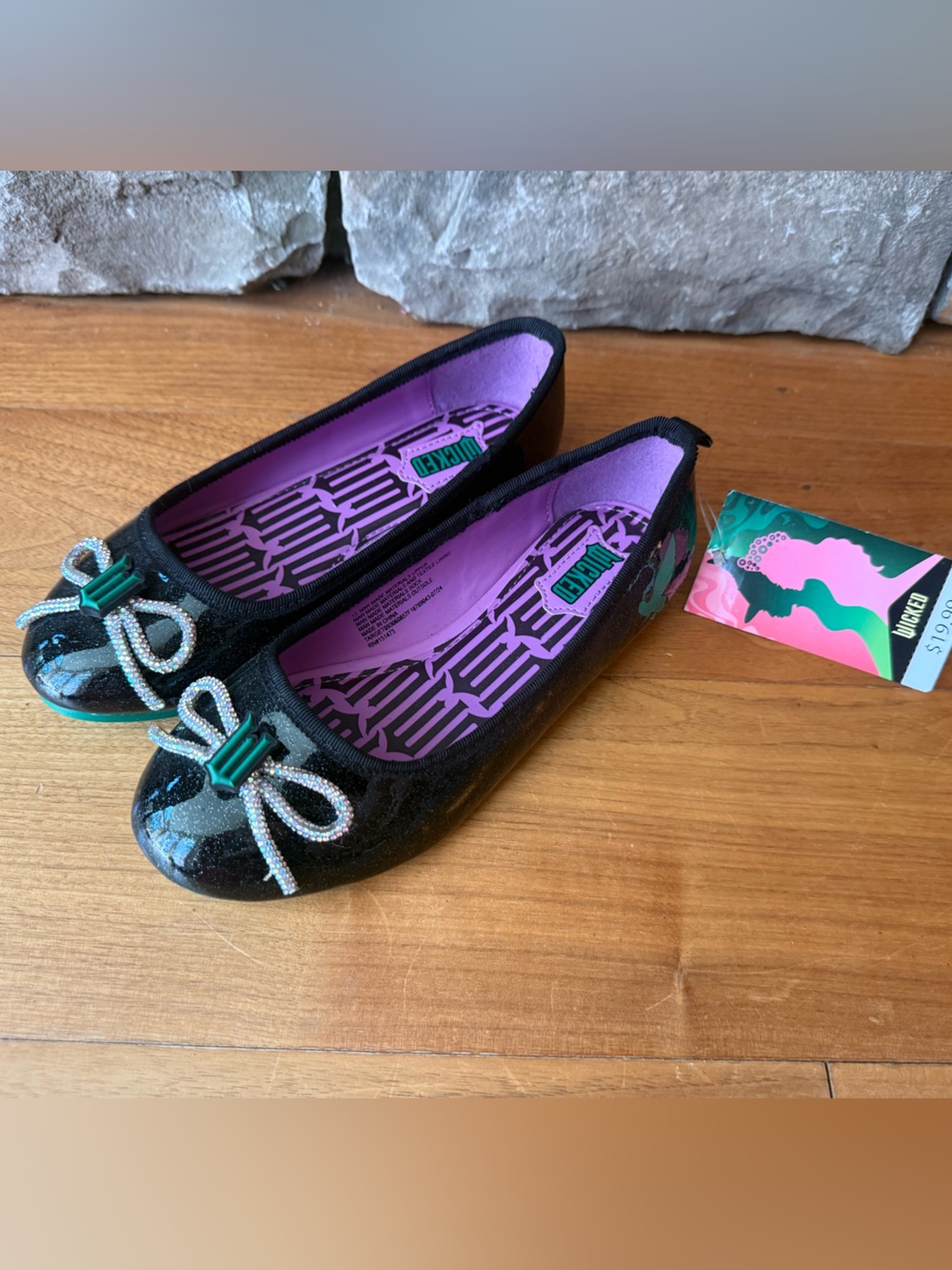 NWT/New Girl’s Wicked Elphaba shoes 13
